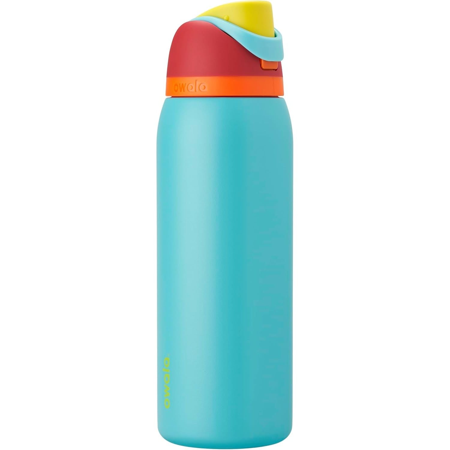 Owala FreeSip Isolierte Edelstahl-Wasserflasche mit Strohhalm für Sport und Reise, BPA-frei, 950 ml, Foggy Tide