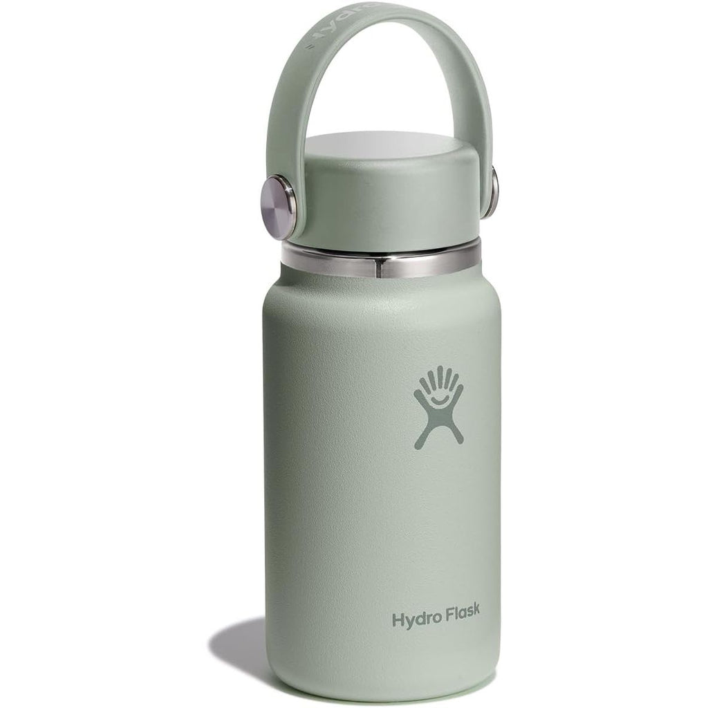 Hydro Flask Micro Bottle – Isolierte, auslaufsichere Mini-Flasche für Handtasche oder Hosentasche in 198 ml Agave Green