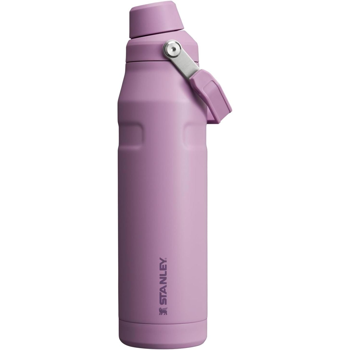 Stanley IceFlow Fast Flow Wasserflasche 709 ml | Abgewinkelter Ausgießerdeckel | Leicht und auslaufsicher für Reisen und Sport | Isolierter Edelstahl | BPA-frei | Rosenquarz