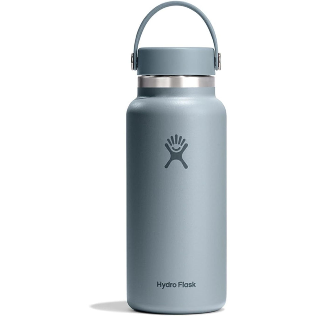 Hydro Flask Wasserflasche – isolierter Edelstahl – Weithals-Flex-Deckel, auslaufsicher, tropffrei und wiederbefüllbar, 590 ml Harbor Blue