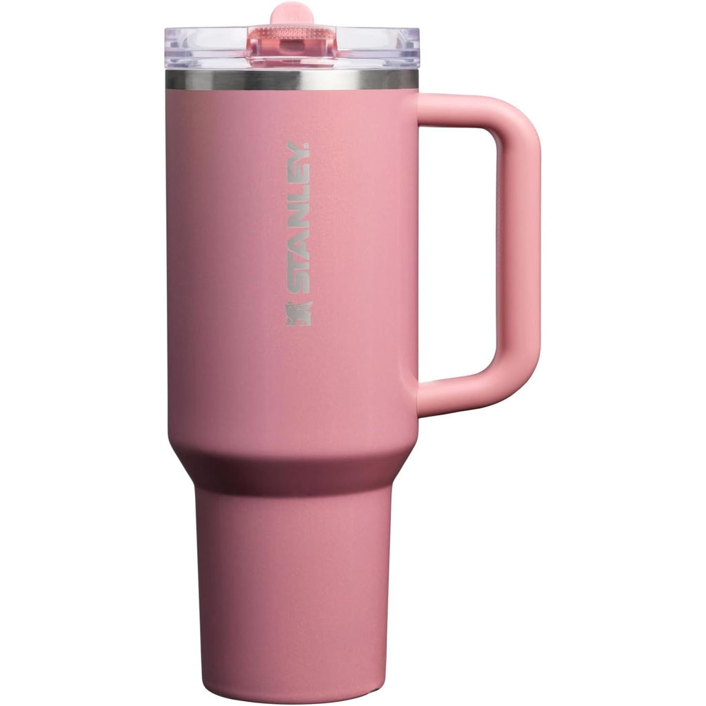 STANLEY Quencher ProTour Flip Straw Tumbler mit auslaufsicherem Deckel 1,2 Liter | Integrierter Strohhalm und Griff | Passt in Becherhalter für Reisen | Isolierter Edelstahlbecher | BPA-frei | Rosenquarz