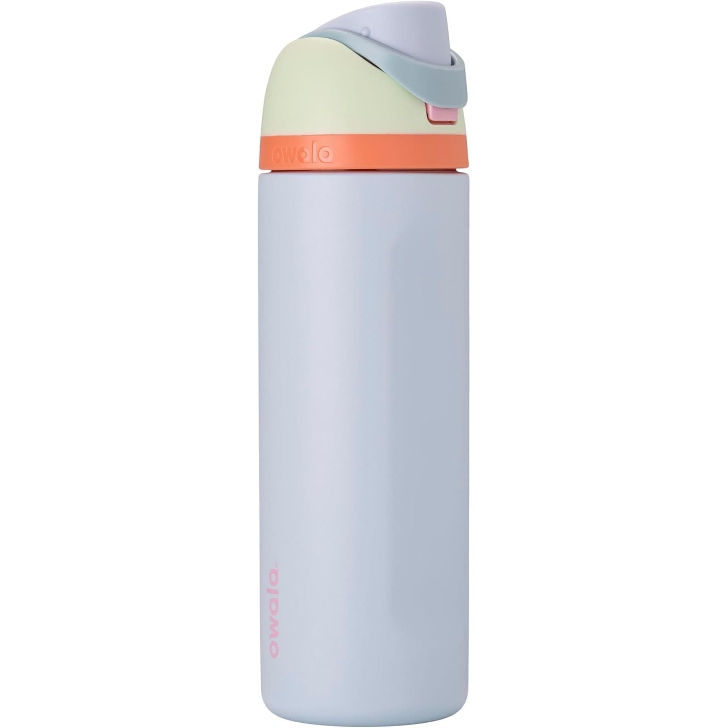 Owala FreeSip Isolierte Edelstahl-Wasserflasche mit Strohhalm für Sport und Reise, BPA-frei, 950 ml, Foggy Tide