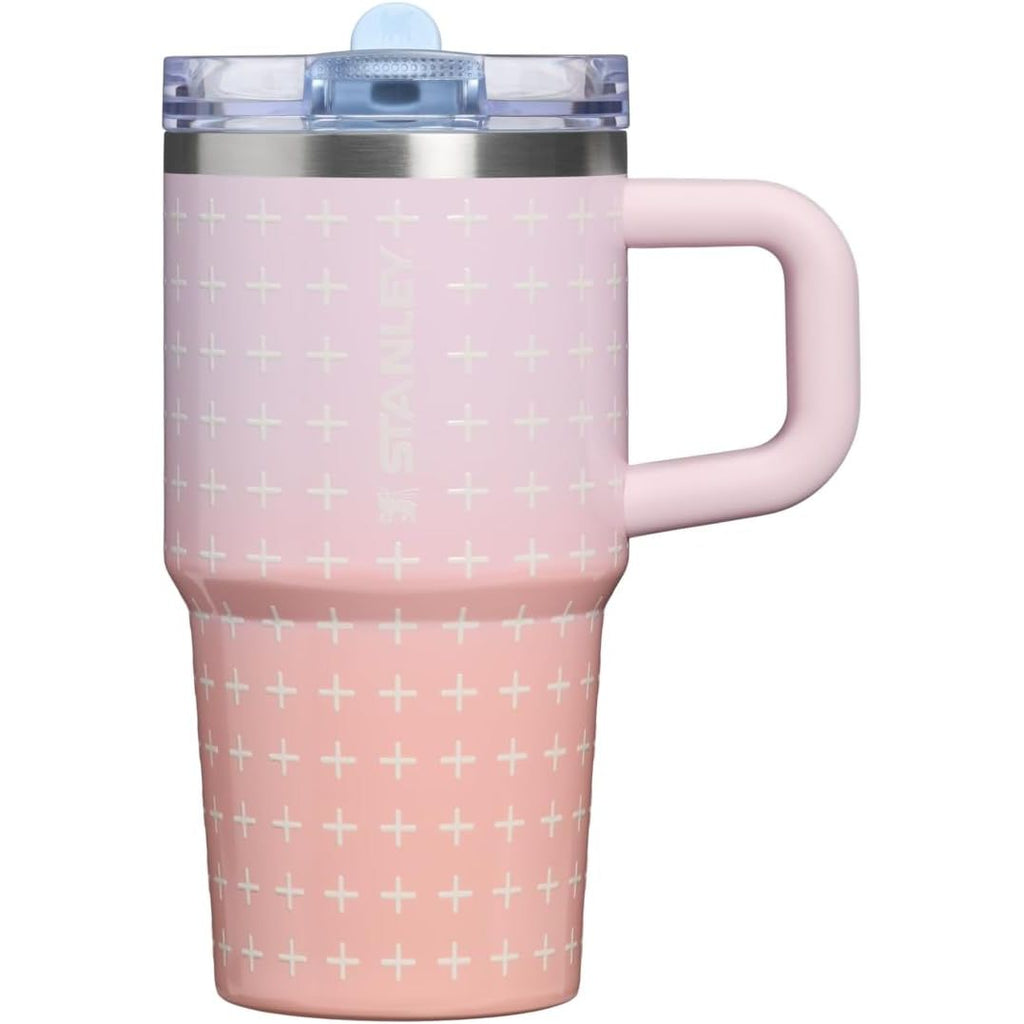 STANLEY Quencher ProTour Flip Straw Tumbler mit auslaufsicherem Deckel 1,2 Liter | Integrierter Strohhalm und Griff | Passt in Becherhalter für Reisen | Isolierter Edelstahlbecher | BPA-frei | Rosenquarz