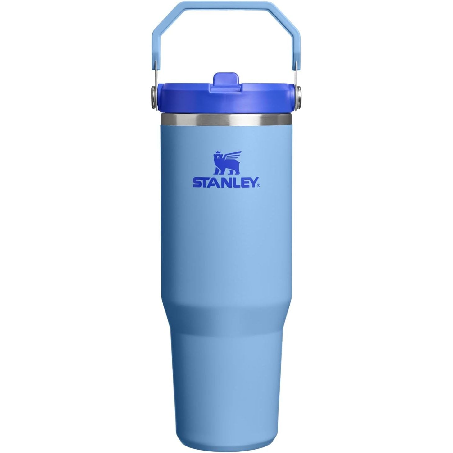STANLEY IceFlow 2.0 Flip Straw Tumbler mit Griff 887 ml | Drehverschluss und Klappstrohhalm | Auslaufsichere Wasserflasche | Isolierter Edelstahl | BPA-frei | Rose Quarz 2.0