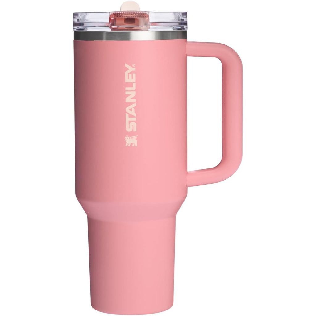 STANLEY Quencher ProTour Flip Straw Tumbler mit auslaufsicherem Deckel 1,2 Liter | Integrierter Strohhalm und Griff | Passt in Becherhalter für Reisen | Isolierter Edelstahlbecher | BPA-frei | Rosenquarz