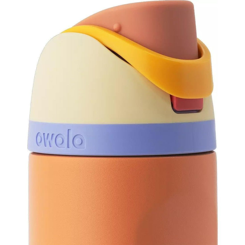 Owala FreeSip Edelstahl-Wasserflasche, Lemon Meringue, 710 ml