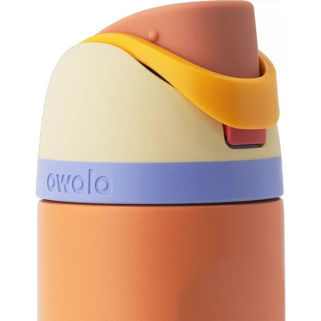 Owala FreeSip Edelstahl-Wasserflasche, Lemon Meringue, 710 ml