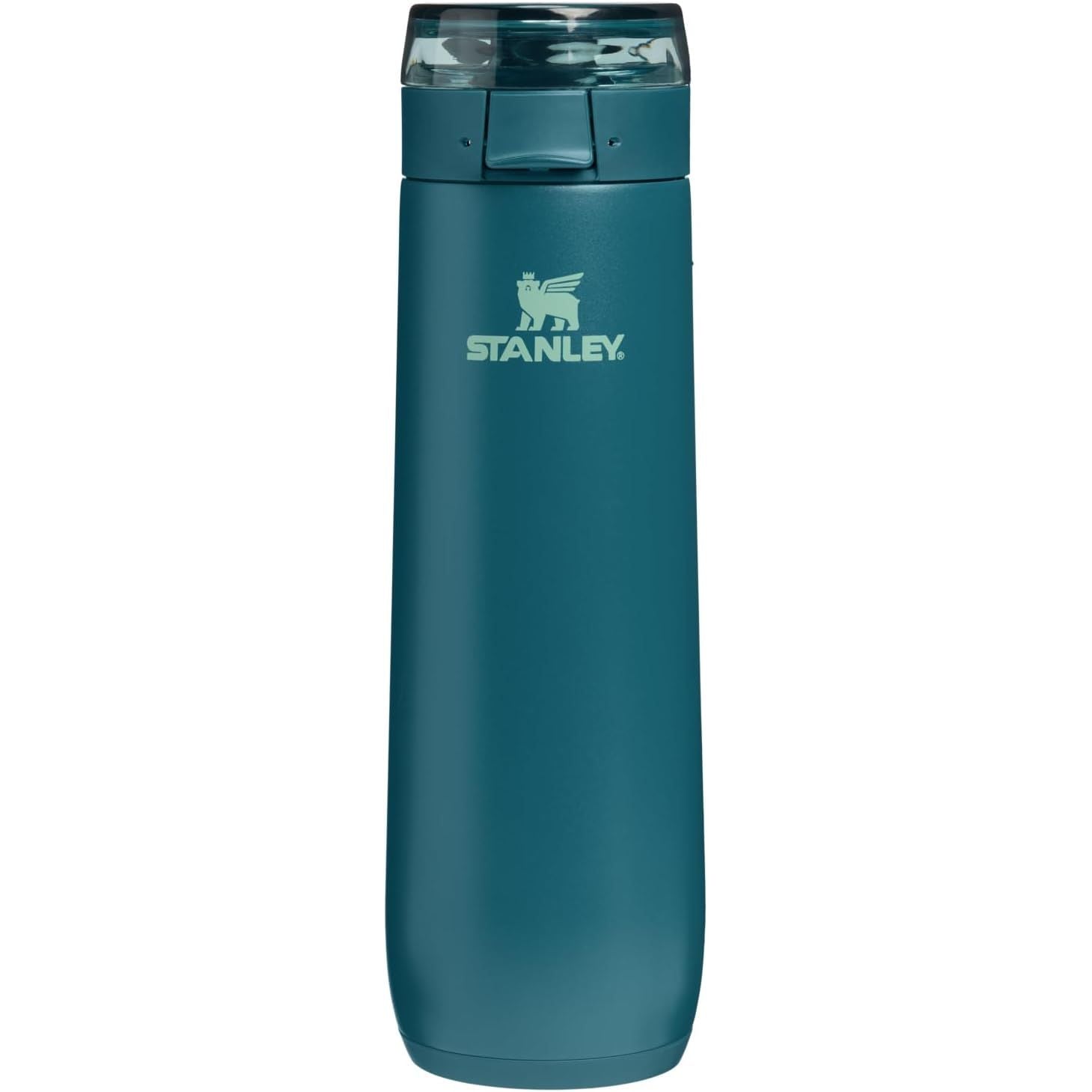 STANLEY Flowstate Spring Flasche | Auslaufsichere Trinkflasche mit Trageschlaufe & aufklappbarem Verschluss mit Verriegelung | Isolierter Edelstahl | Passt in die meisten Becherhalter | BPA-frei | 590 ml | Blue Sky
