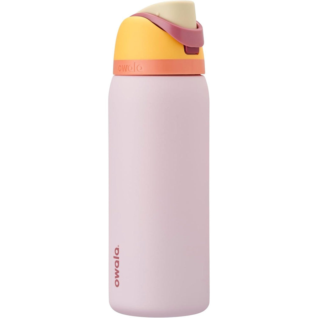 Owala FreeSip Isolierte Edelstahl-Wasserflasche mit Strohhalm für Sport und Reise, BPA-frei, 950 ml, Foggy Tide