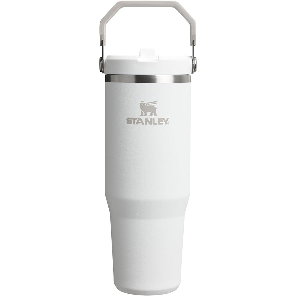 STANLEY IceFlow 2.0 Flip Straw Tumbler mit Griff 887 ml | Drehverschluss und Klappstrohhalm | Auslaufsichere Wasserflasche | Isolierter Edelstahl | BPA-frei | Rose Quarz 2.0