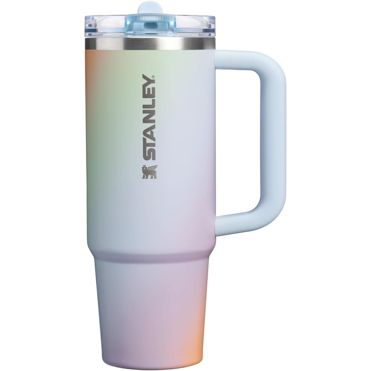 STANLEY Quencher ProTour Flip Straw Tumbler mit auslaufsicherem Deckel 1,2 Liter | Integrierter Strohhalm und Griff | Passt in Becherhalter für Reisen | Isolierter Edelstahlbecher | BPA-frei | Rosenquarz
