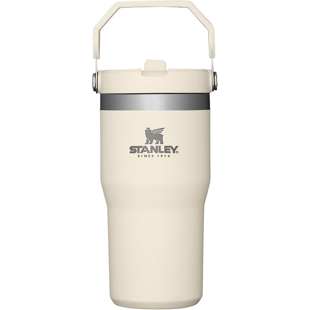 STANLEY IceFlow 2.0 Flip Straw Tumbler mit Griff 887 ml | Drehverschluss und Klappstrohhalm | Auslaufsichere Wasserflasche | Isolierter Edelstahl | BPA-frei | Rose Quarz 2.0
