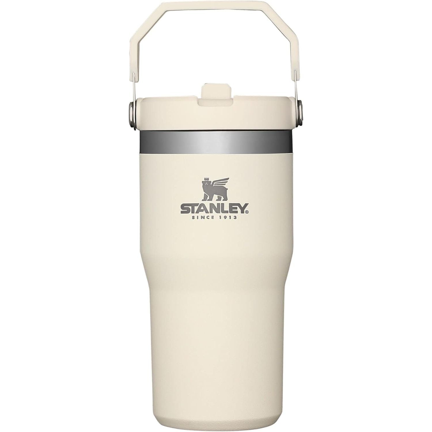 STANLEY IceFlow 2.0 Flip Straw Tumbler mit Griff 887 ml | Drehverschluss und Klappstrohhalm | Auslaufsichere Wasserflasche | Isolierter Edelstahl | BPA-frei | Rose Quarz 2.0