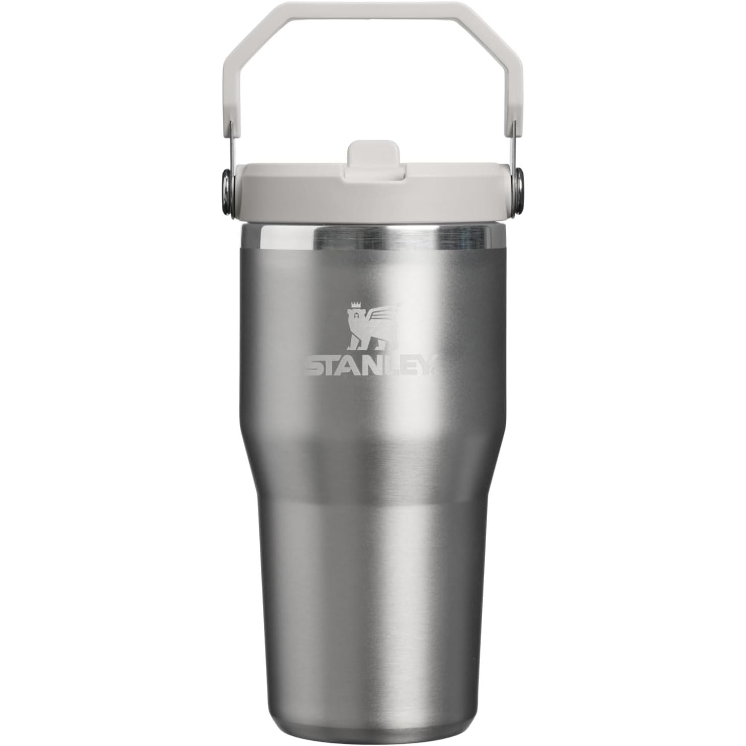 STANLEY IceFlow 2.0 Flip Straw Tumbler mit Griff 887 ml | Drehverschluss und Klappstrohhalm | Auslaufsichere Wasserflasche | Isolierter Edelstahl | BPA-frei | Rose Quarz 2.0