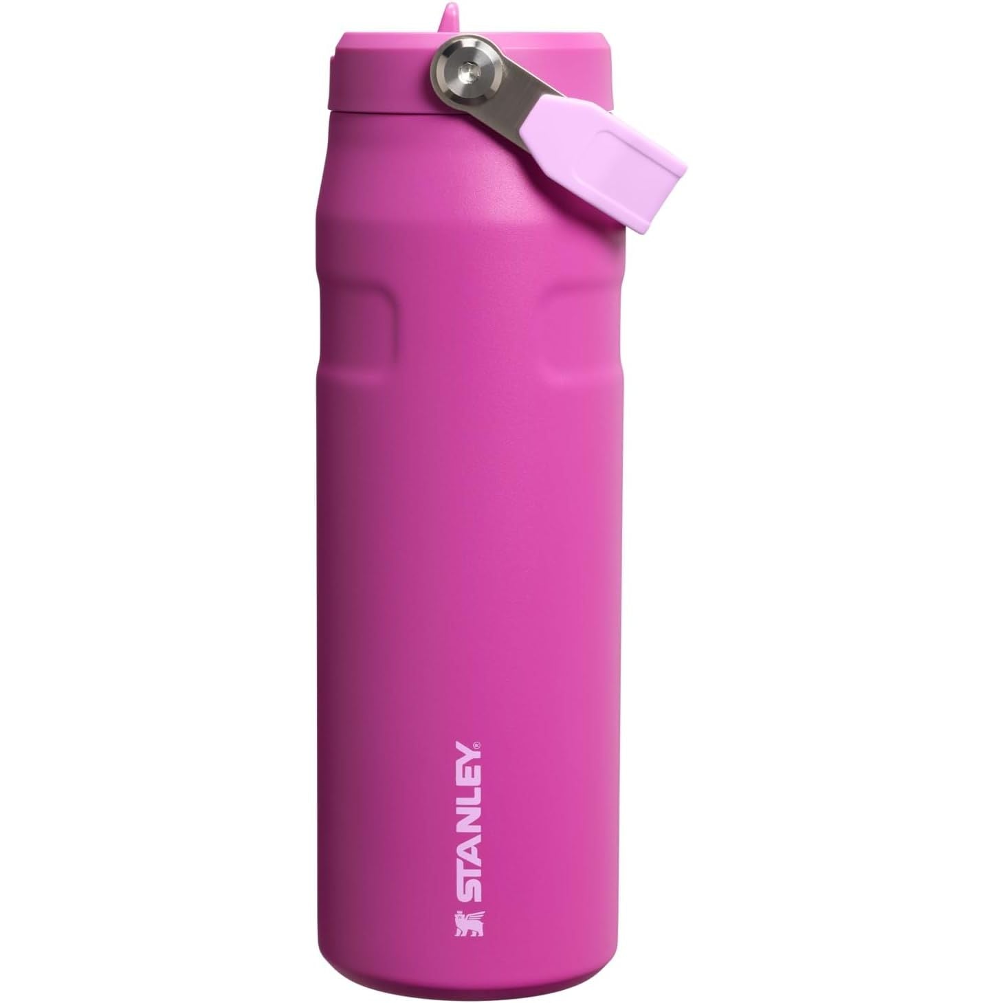 Stanley IceFlow Flip Straw 2.0 Wasserflasche 709 ml | Integrierter Strohhalm mit größerer Öffnung | Leicht und auslaufsicher | Isolierter Edelstahl | BPA-frei | Twilight