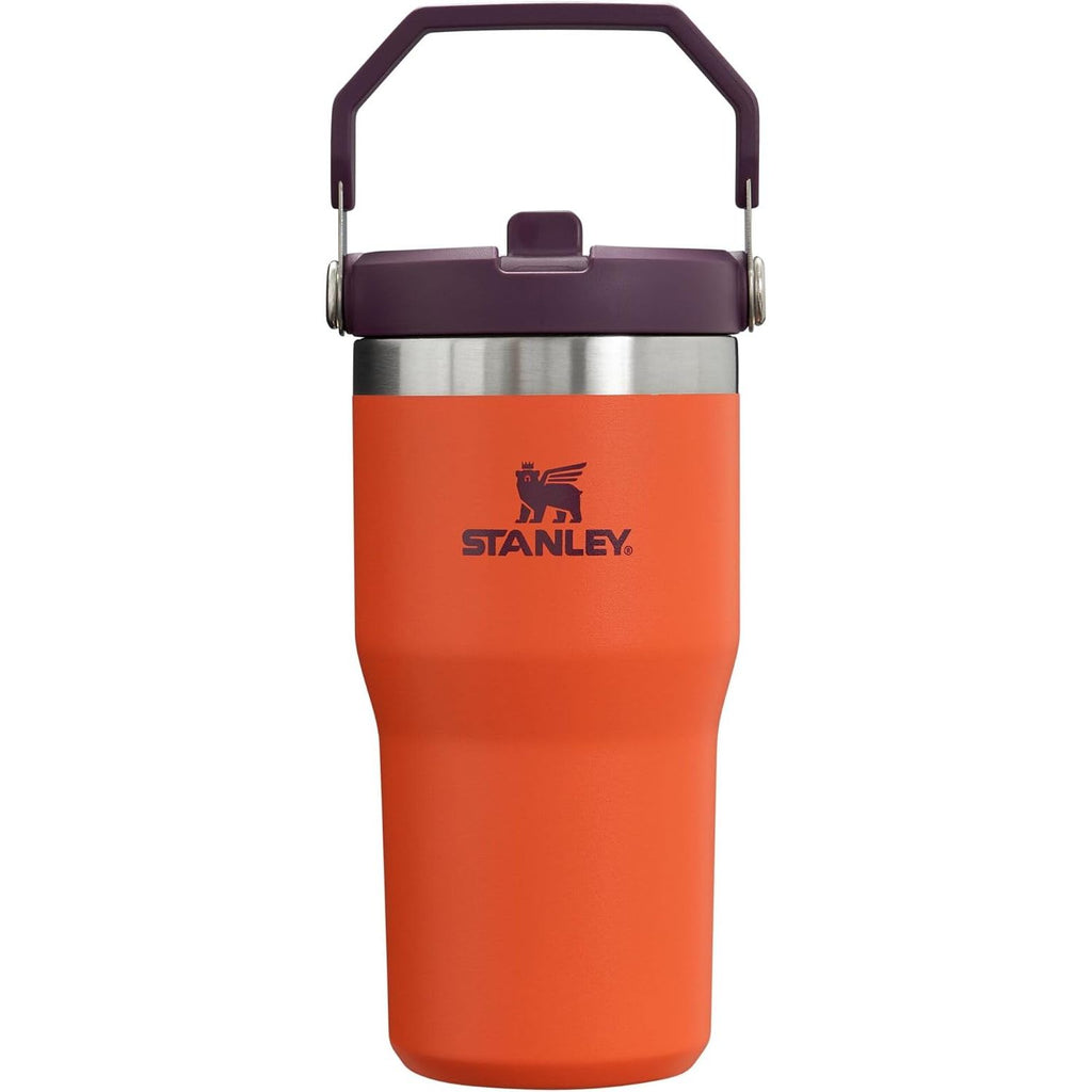 STANLEY IceFlow 2.0 Flip Straw Tumbler mit Griff 887 ml | Drehverschluss und Klappstrohhalm | Auslaufsichere Wasserflasche | Isolierter Edelstahl | BPA-frei | Rose Quarz 2.0