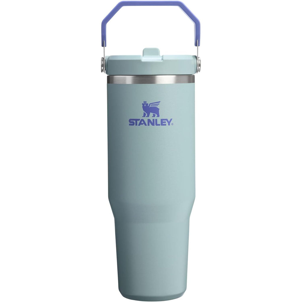 STANLEY IceFlow 2.0 Flip Straw Tumbler mit Griff 887 ml | Drehverschluss und Klappstrohhalm | Auslaufsichere Wasserflasche | Isolierter Edelstahl | BPA-frei | Rose Quarz 2.0