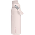 Stanley IceFlow Fast Flow Wasserflasche 709 ml | Abgewinkelter Ausgießerdeckel | Leicht und auslaufsicher für Reisen und Sport | Isolierter Edelstahl | BPA-frei | Rosenquarz