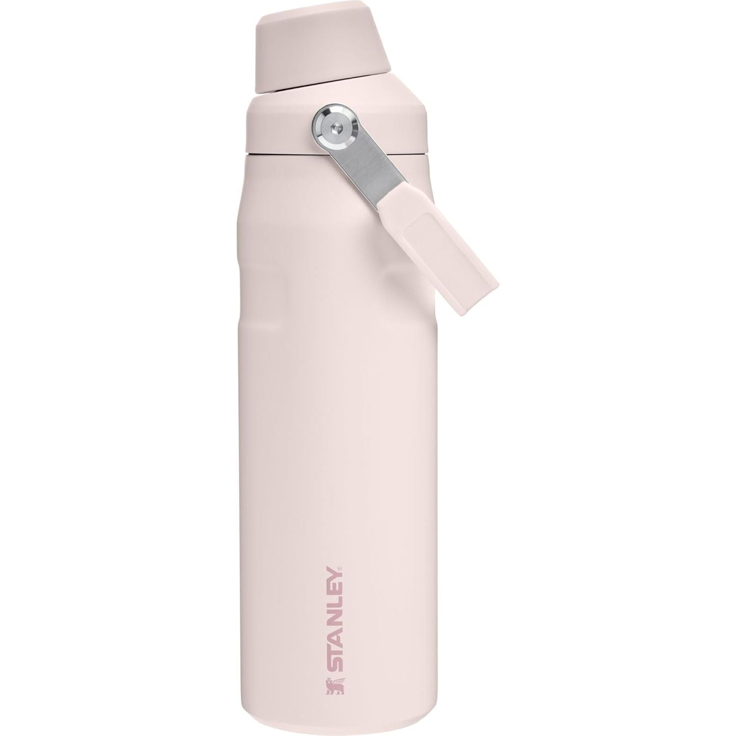 Stanley IceFlow Fast Flow Wasserflasche 709 ml | Abgewinkelter Ausgießerdeckel | Leicht und auslaufsicher für Reisen und Sport | Isolierter Edelstahl | BPA-frei | Rosenquarz