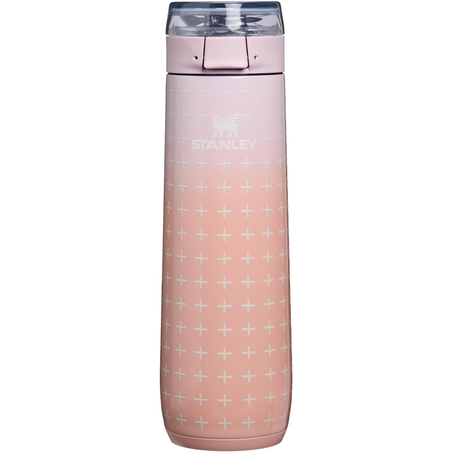 STANLEY Flowstate Spring Flasche | Auslaufsichere Trinkflasche mit Trageschlaufe & aufklappbarem Verschluss mit Verriegelung | Isolierter Edelstahl | Passt in die meisten Becherhalter | BPA-frei | 590 ml | Blue Sky
