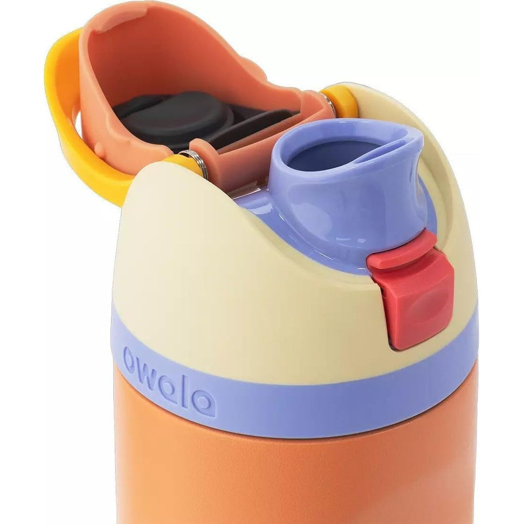 Owala FreeSip Edelstahl-Wasserflasche, Lemon Meringue, 710 ml
