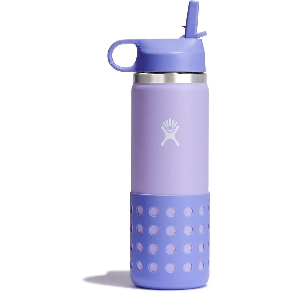 Hydro Flask Kinder-Trinkflasche für die Schule - Edelstahl und isoliert mit Strohhalmverschluss - 355 ml in Seaspray Blue