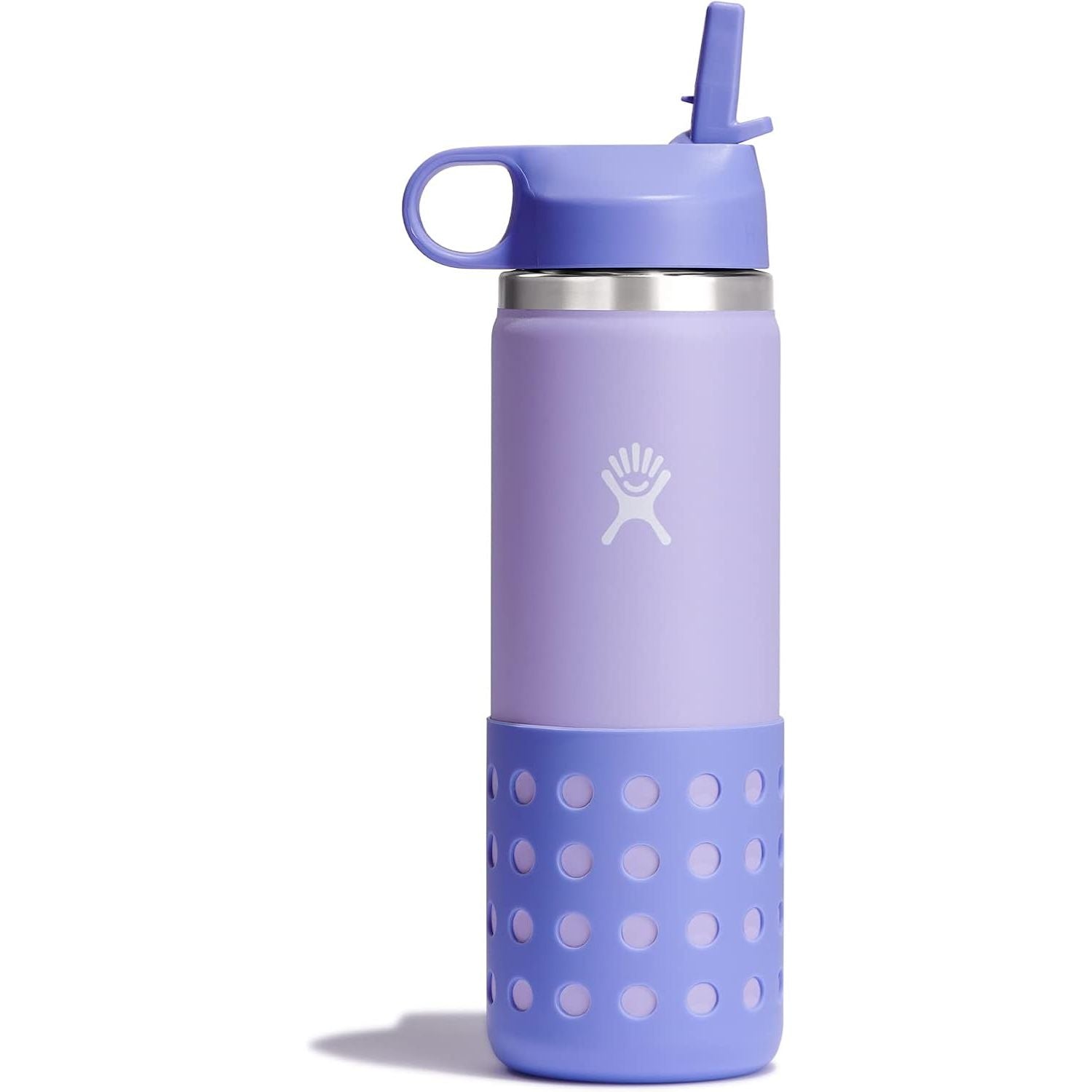 Hydro Flask Kinder-Trinkflasche für die Schule - Edelstahl und isoliert mit Strohhalmverschluss - 355 ml in Seaspray Blue