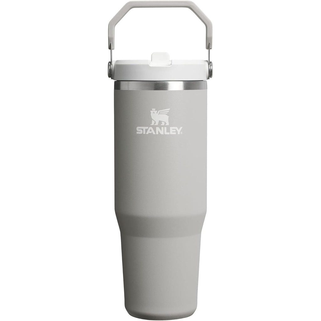 STANLEY IceFlow 2.0 Flip Straw Tumbler mit Griff 887 ml | Drehverschluss und Klappstrohhalm | Auslaufsichere Wasserflasche | Isolierter Edelstahl | BPA-frei | Rose Quarz 2.0