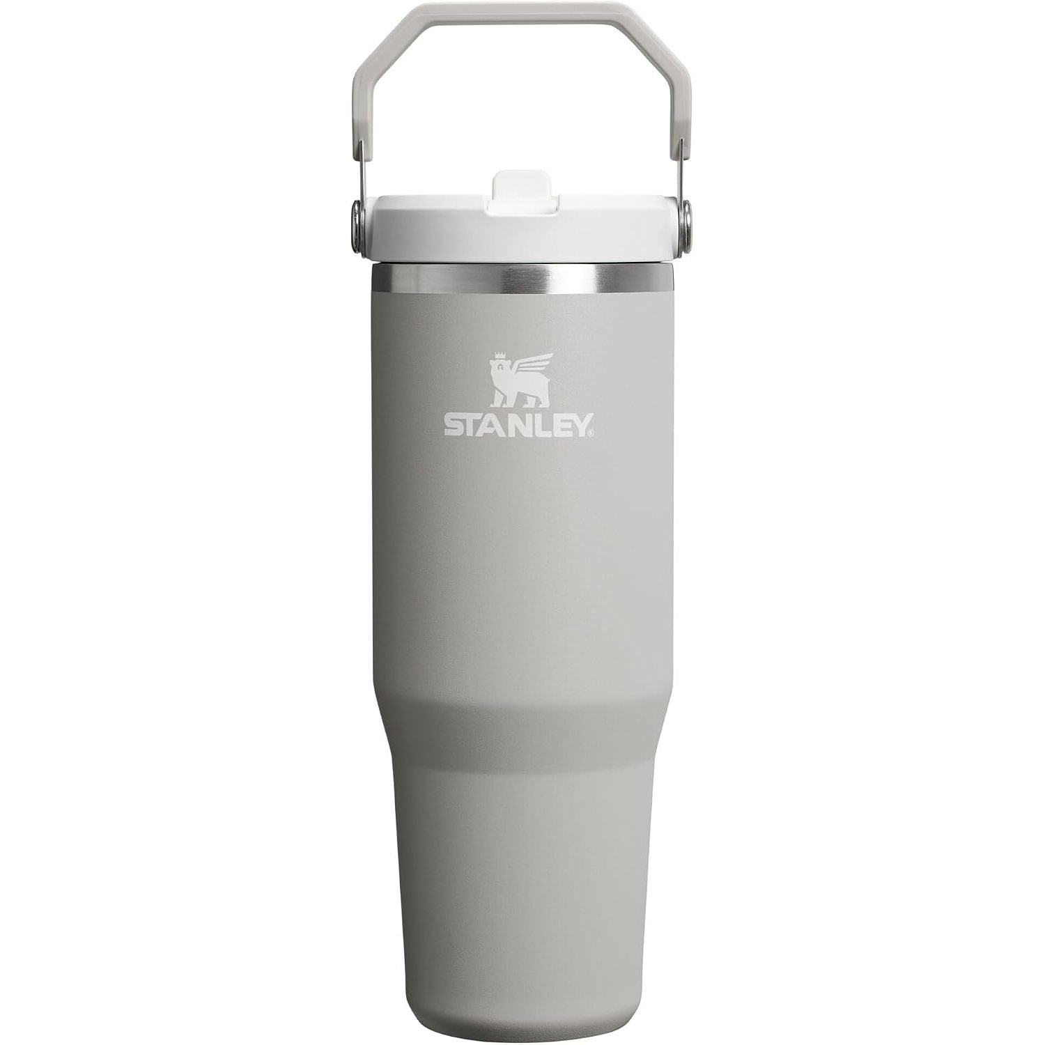 STANLEY IceFlow 2.0 Flip Straw Tumbler mit Griff 887 ml | Drehverschluss und Klappstrohhalm | Auslaufsichere Wasserflasche | Isolierter Edelstahl | BPA-frei | Rose Quarz 2.0