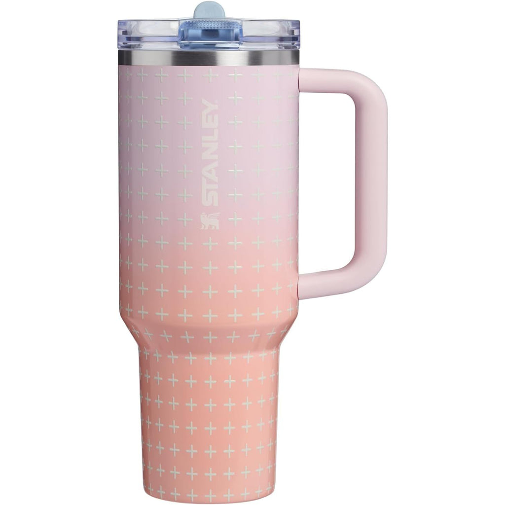 STANLEY Quencher ProTour Flip Straw Tumbler mit auslaufsicherem Deckel 1,2 Liter | Integrierter Strohhalm und Griff | Passt in Becherhalter für Reisen | Isolierter Edelstahlbecher | BPA-frei | Rosenquarz