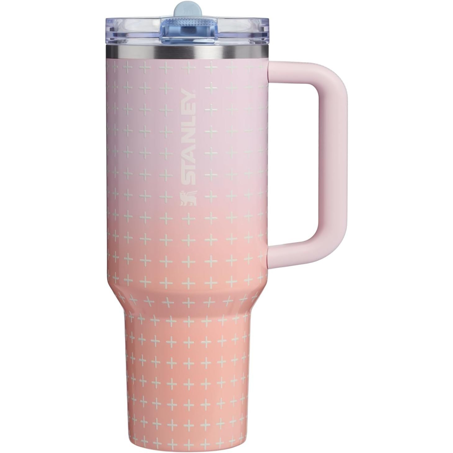 STANLEY Quencher ProTour Flip Straw Tumbler mit auslaufsicherem Deckel 1,2 Liter | Integrierter Strohhalm und Griff | Passt in Becherhalter für Reisen | Isolierter Edelstahlbecher | BPA-frei | Rosenquarz