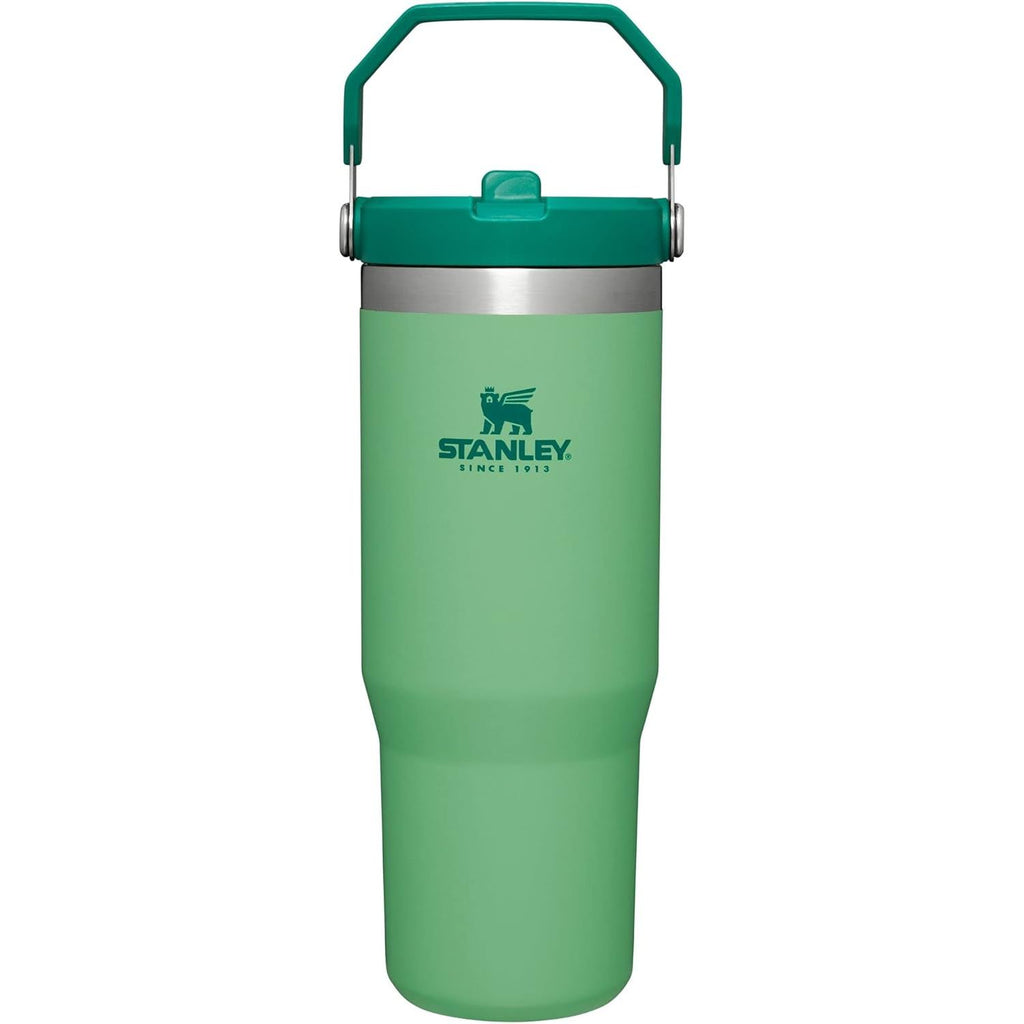 STANLEY IceFlow 2.0 Flip Straw Tumbler mit Griff 887 ml | Drehverschluss und Klappstrohhalm | Auslaufsichere Wasserflasche | Isolierter Edelstahl | BPA-frei | Rose Quarz 2.0