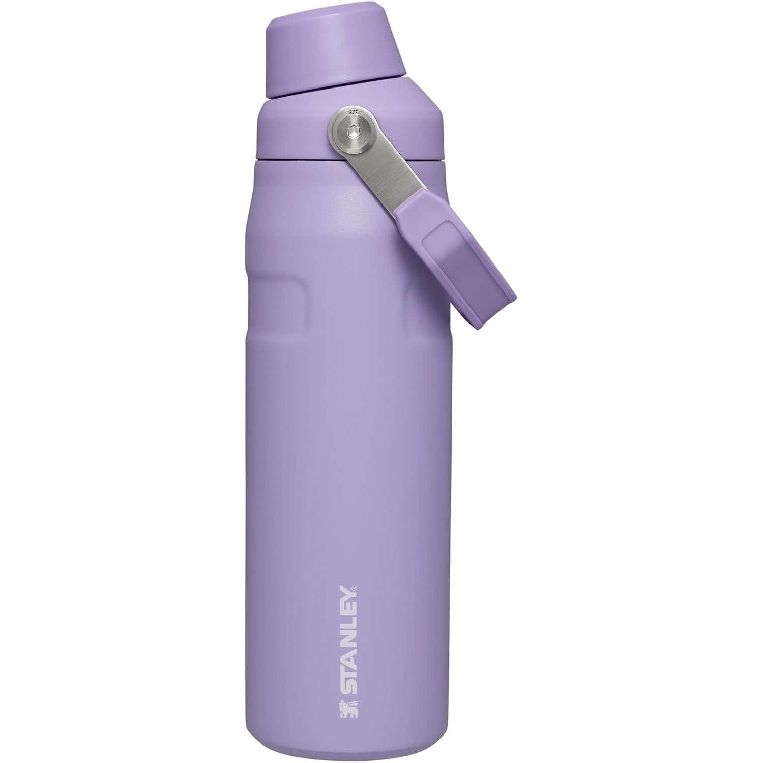 Stanley IceFlow Fast Flow Wasserflasche 709 ml | Abgewinkelter Ausgießerdeckel | Leicht und auslaufsicher für Reisen und Sport | Isolierter Edelstahl | BPA-frei | Rosenquarz