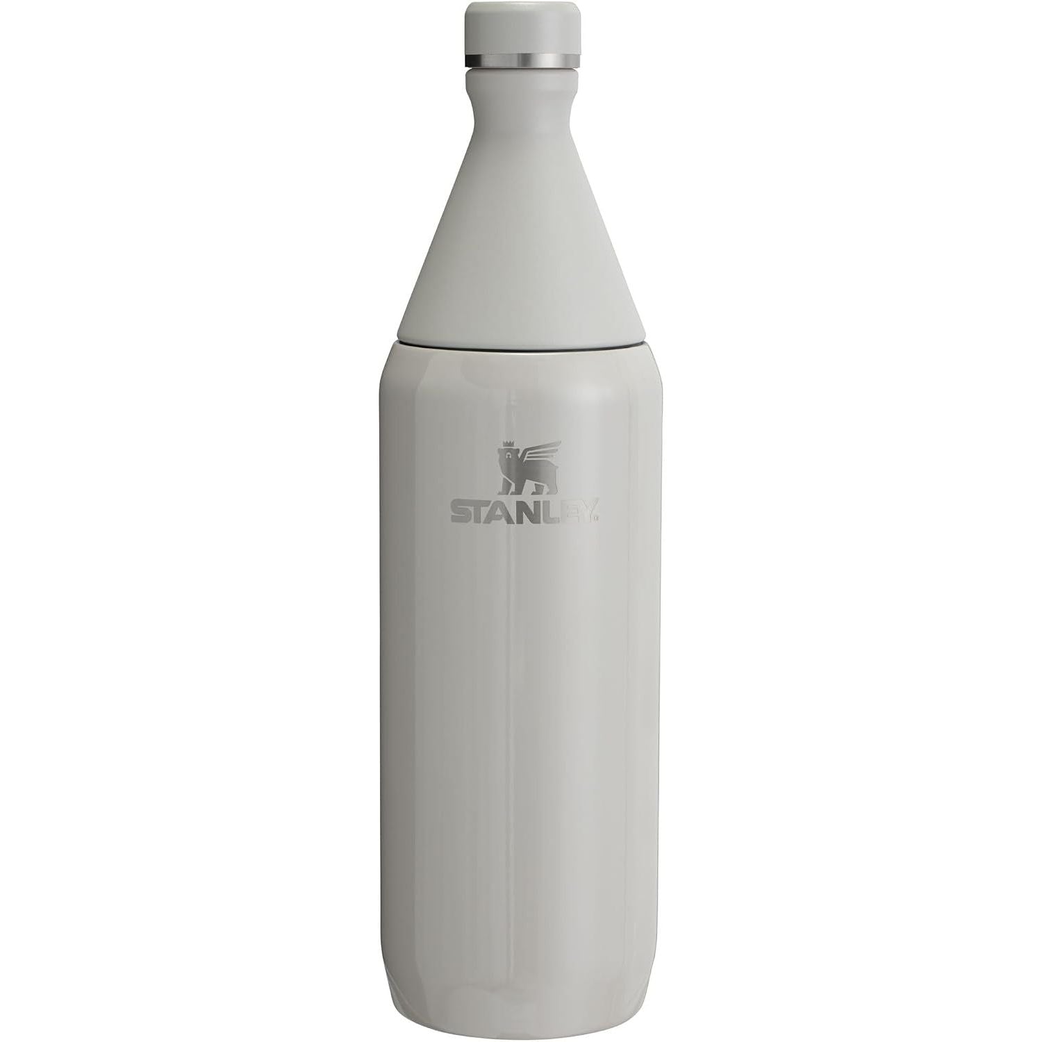 Stanley All Day Slim Bottle 20 oz | Schraubdeckel mit auslaufsicherer Dichtung | Schlankes Design für Reisen und Sport | Isolierter Edelstahl | BPA-frei | Creme