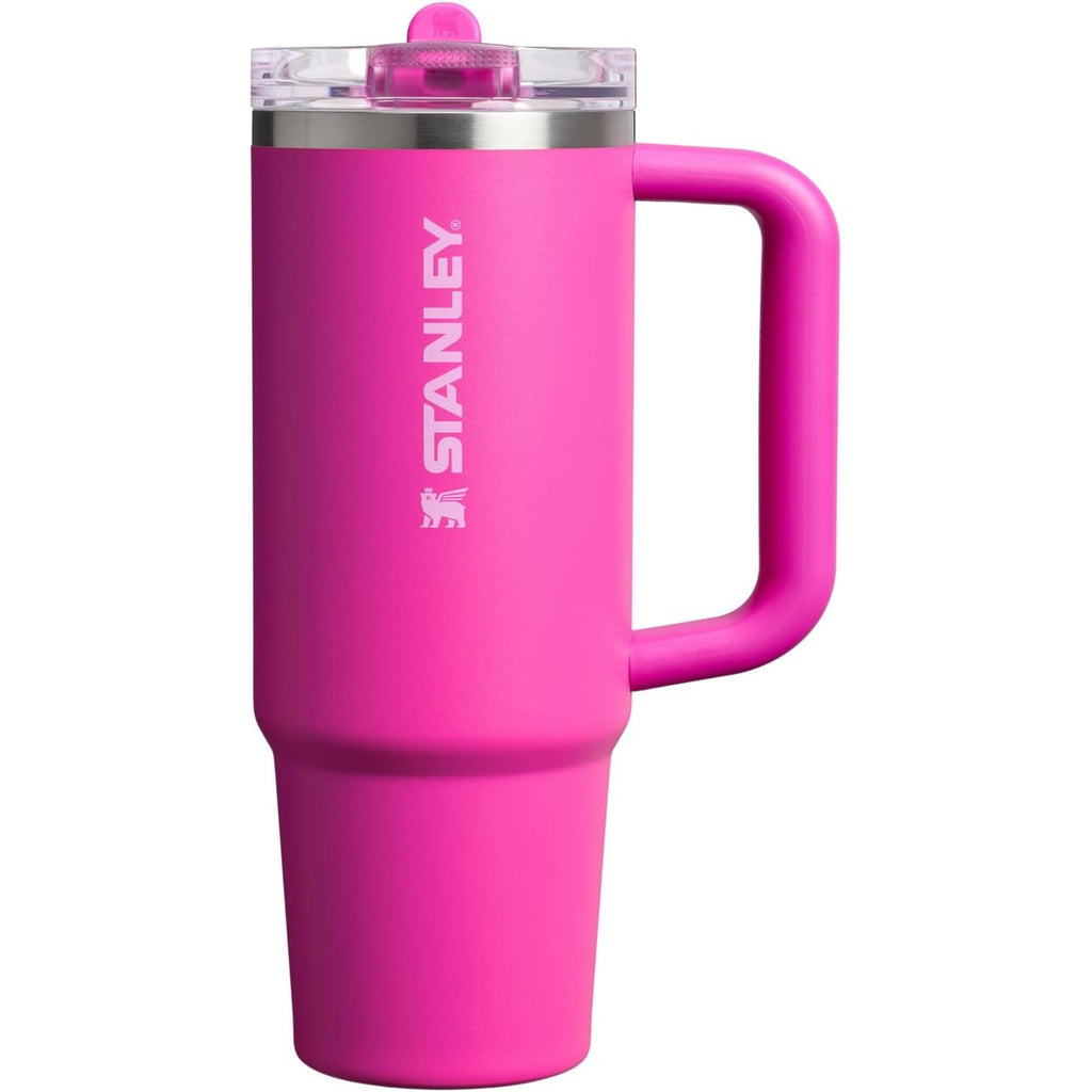 STANLEY Quencher ProTour Flip Straw Tumbler mit auslaufsicherem Deckel 1,2 Liter | Integrierter Strohhalm und Griff | Passt in Becherhalter für Reisen | Isolierter Edelstahlbecher | BPA-frei | Rosenquarz