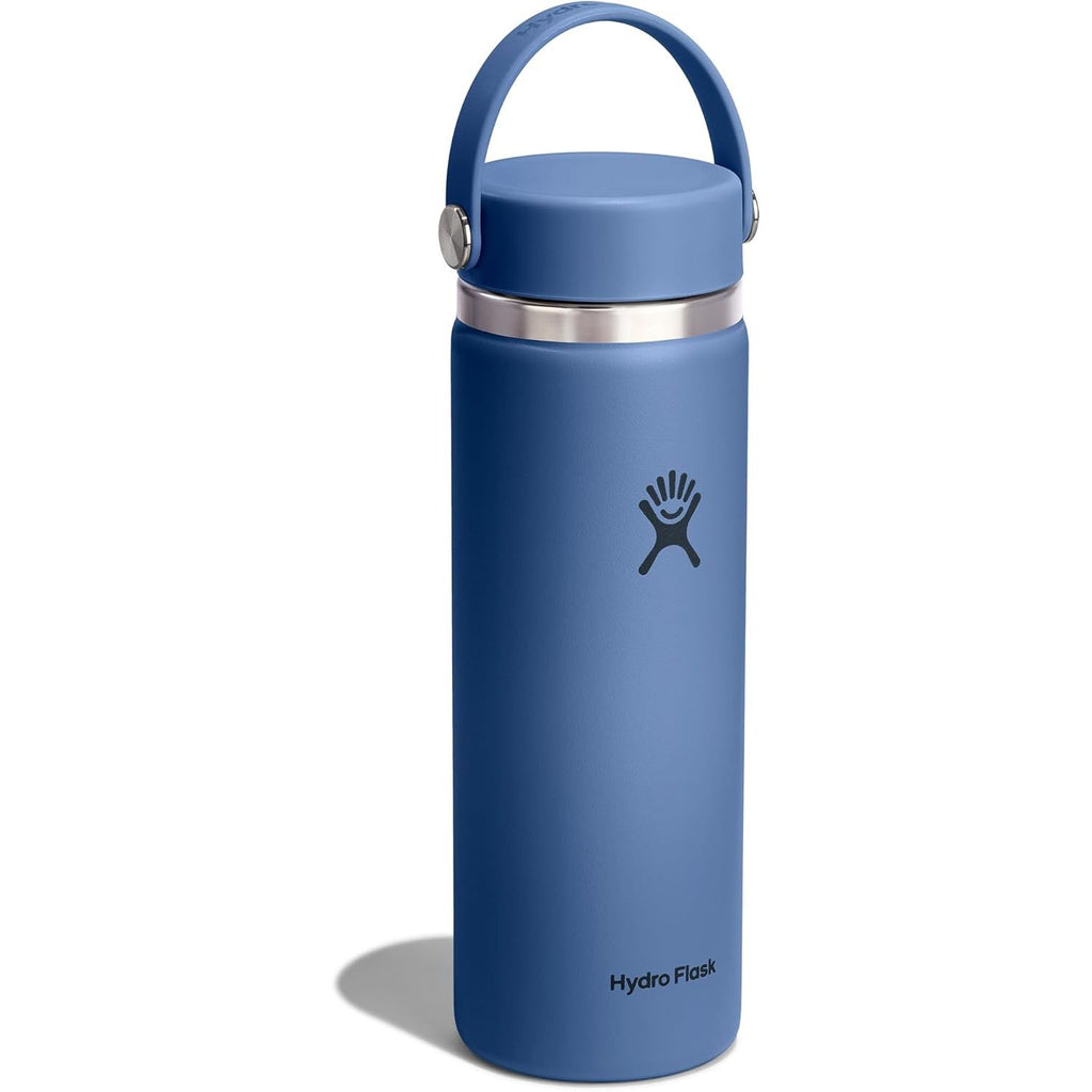 Hydro Flask Wasserflasche – isolierter Edelstahl – Weithals-Flex-Deckel, auslaufsicher, tropffrei und wiederbefüllbar, 590 ml Harbor Blue
