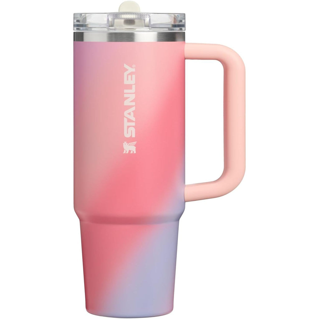 STANLEY Quencher ProTour Flip Straw Tumbler mit auslaufsicherem Deckel 1,2 Liter | Integrierter Strohhalm und Griff | Passt in Becherhalter für Reisen | Isolierter Edelstahlbecher | BPA-frei | Rosenquarz