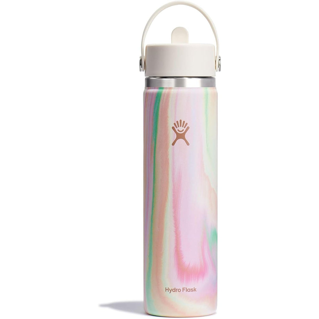 Hydro Flask Trinkflasche - Isolierter Edelstahl - Breiter Strohhalmdeckel, auslaufsicher, tropffrei in 32 Oz Fossil Brown