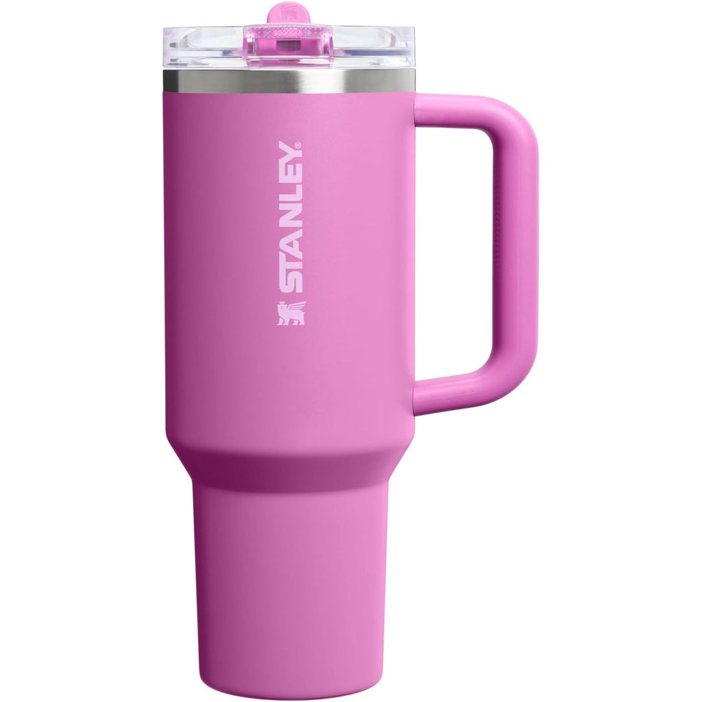 STANLEY Quencher ProTour Flip Straw Tumbler mit auslaufsicherem Deckel 1,2 Liter | Integrierter Strohhalm und Griff | Passt in Becherhalter für Reisen | Isolierter Edelstahlbecher | BPA-frei | Rosenquarz