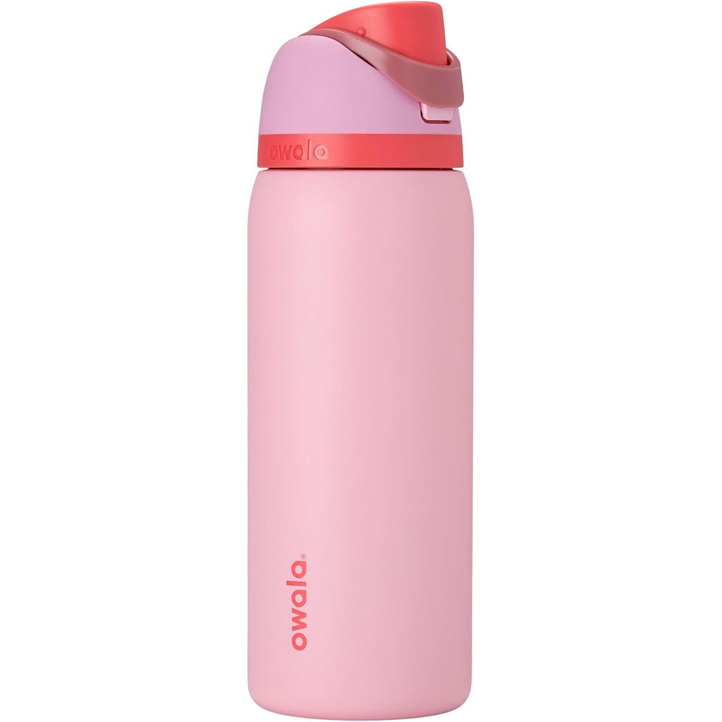Owala FreeSip Isolierte Edelstahl-Wasserflasche mit Strohhalm für Sport und Reise, BPA-frei, 950 ml, Foggy Tide