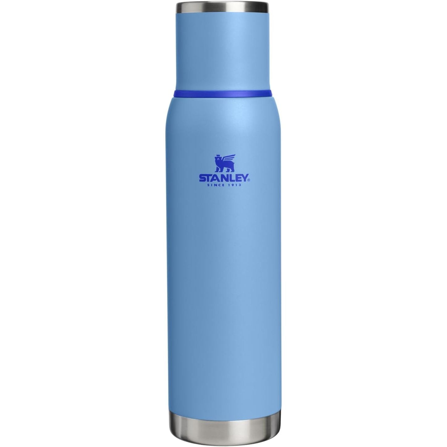 Stanley Adventure-To-Go Vakuumflasche 1,1 l | Weithals mit auslaufsicherem Tassendeckel | Hält Getränke heiß oder kalt | Kompakt für Reisen | Isolierte Edelstahl-Thermflasche | BPA-frei | Spring Green