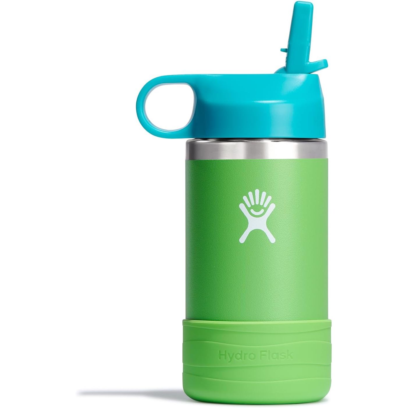 Hydro Flask Kinder-Trinkflasche für die Schule - Edelstahl und isoliert mit Strohhalmverschluss - 355 ml in Seaspray Blue