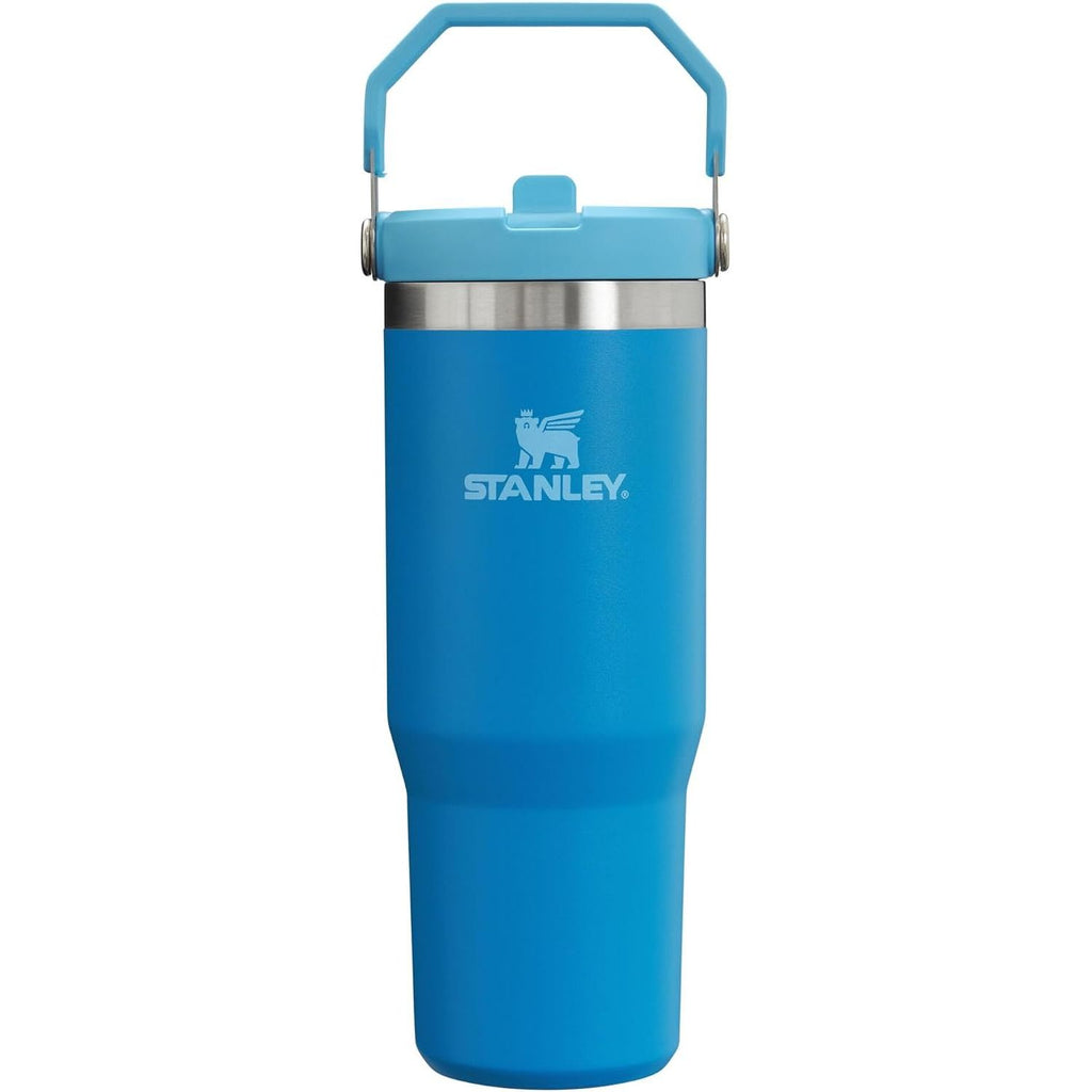 STANLEY IceFlow 2.0 Flip Straw Tumbler mit Griff 887 ml | Drehverschluss und Klappstrohhalm | Auslaufsichere Wasserflasche | Isolierter Edelstahl | BPA-frei | Rose Quarz 2.0