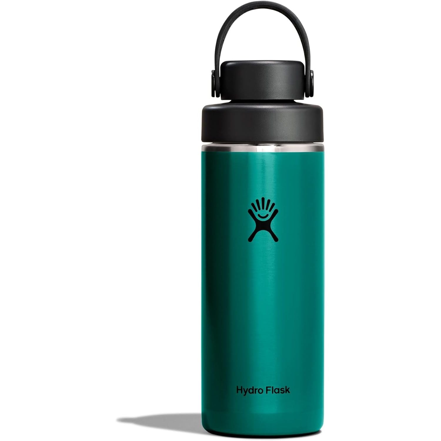 Hydro Flask Lightweight Wide Flex Chug Cap - Isolierte Edelstahl-Wasserflasche 16 Oz Obsidian