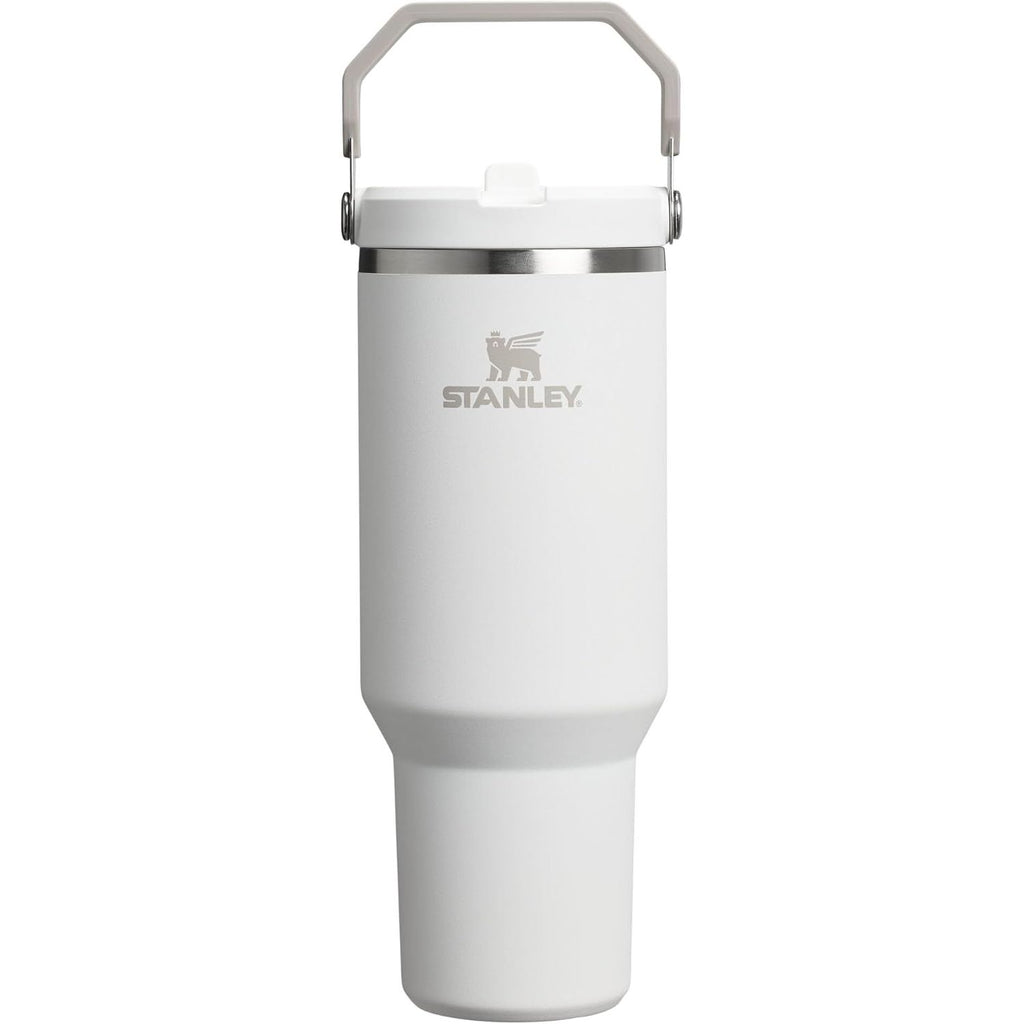 STANLEY IceFlow 2.0 Flip Straw Tumbler mit Griff 887 ml | Drehverschluss und Klappstrohhalm | Auslaufsichere Wasserflasche | Isolierter Edelstahl | BPA-frei | Rose Quarz 2.0