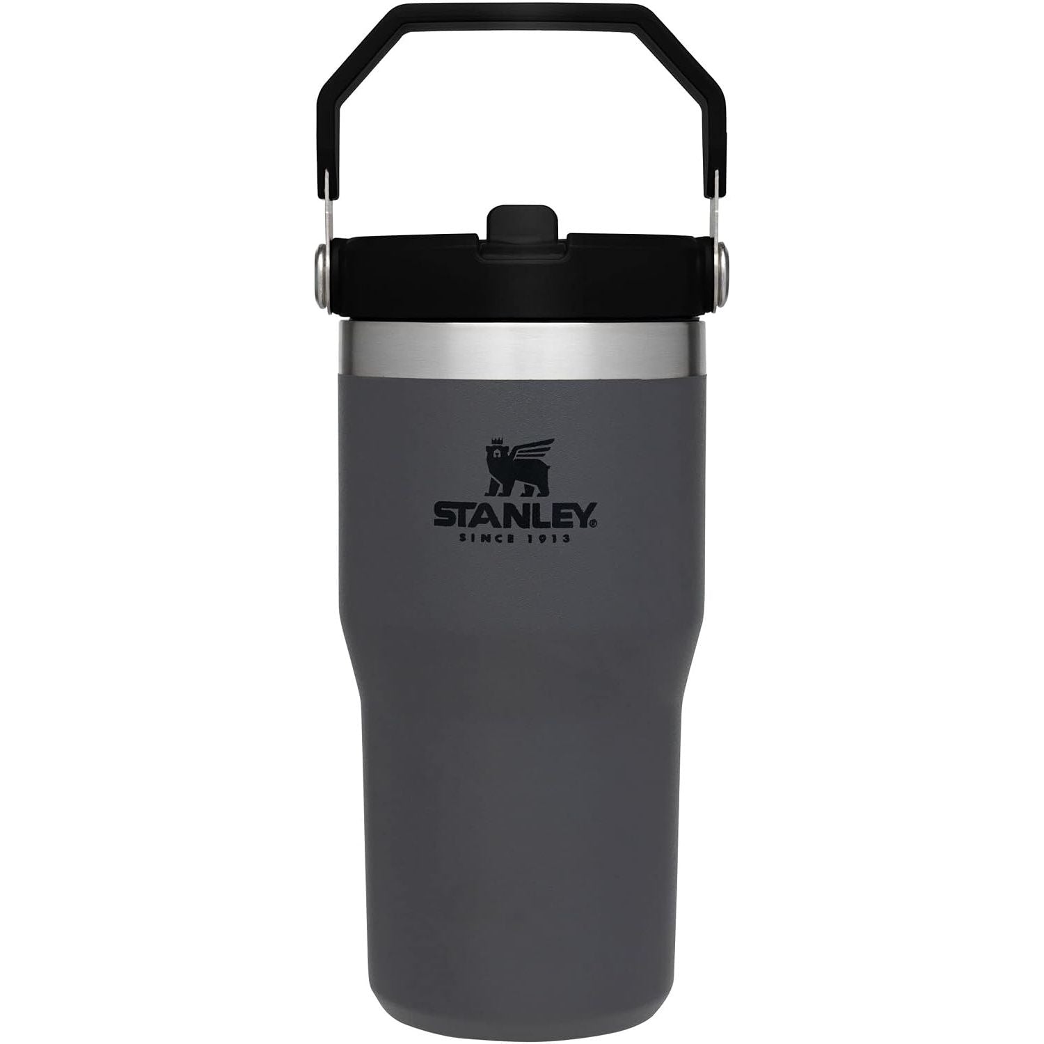 STANLEY IceFlow 2.0 Flip Straw Tumbler mit Griff 887 ml | Drehverschluss und Klappstrohhalm | Auslaufsichere Wasserflasche | Isolierter Edelstahl | BPA-frei | Rose Quarz 2.0