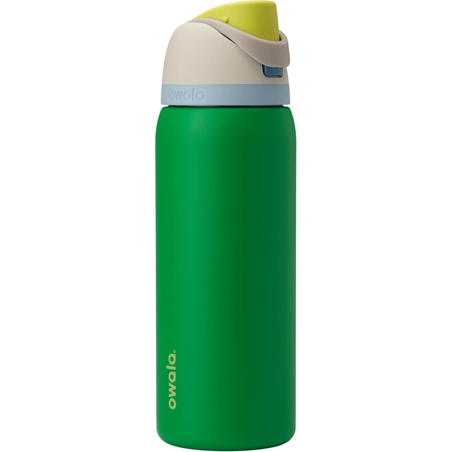 Owala FreeSip Isolierte Edelstahl-Wasserflasche mit Strohhalm für Sport und Reise, BPA-frei, 950 ml, Foggy Tide