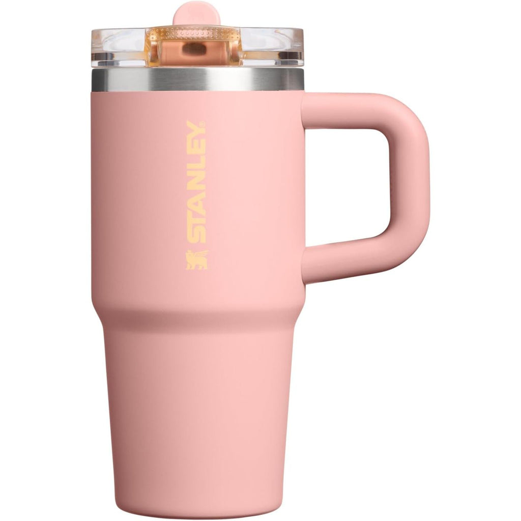STANLEY Quencher ProTour Flip Straw Tumbler mit auslaufsicherem Deckel 1,2 Liter | Integrierter Strohhalm und Griff | Passt in Becherhalter für Reisen | Isolierter Edelstahlbecher | BPA-frei | Rosenquarz