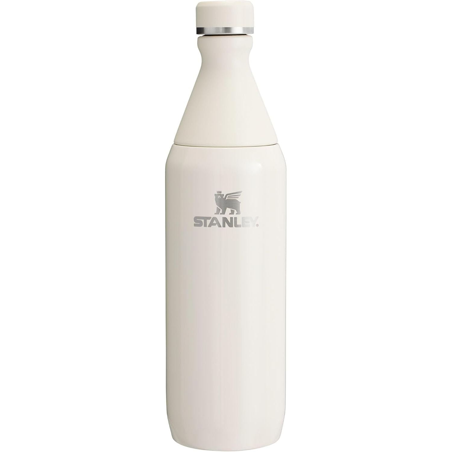 Stanley All Day Slim Bottle 20 oz | Schraubdeckel mit auslaufsicherer Dichtung | Schlankes Design für Reisen und Sport | Isolierter Edelstahl | BPA-frei | Creme