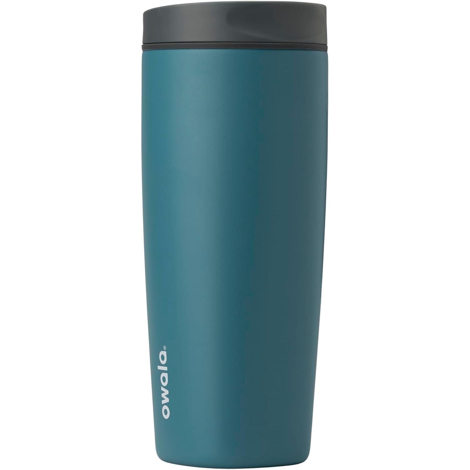 Owala SmoothSip Slider Isolierter Edelstahl-Kaffeebecher, wiederverwendbarer Eiskaffeebecher, Heißkaffee-Reisebecher, BPA-frei 590 ml, Lila/Pink (Crochet Queen)